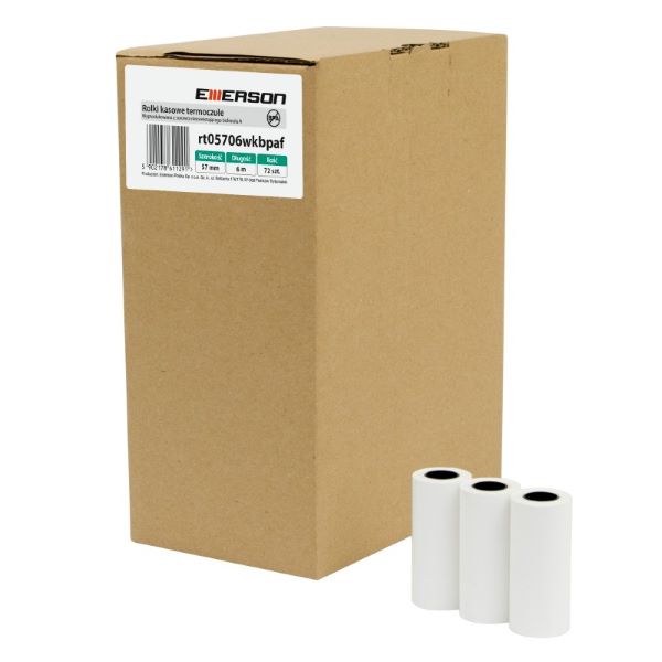 Rolka termiczna 57mmx6m (1sztuka) Emerson rt05706wkbpaf BPA free